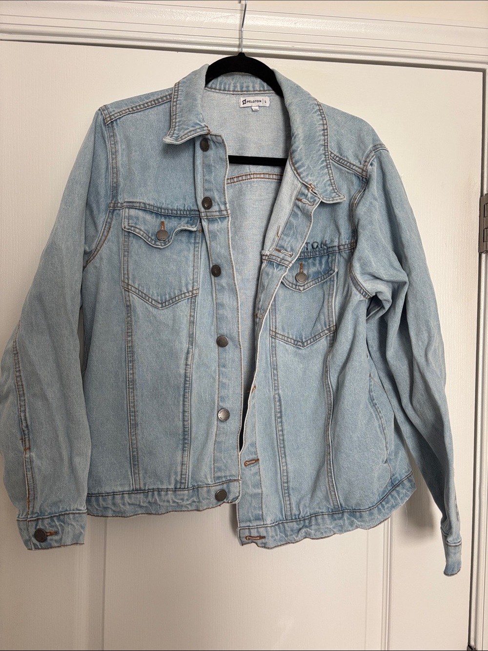 Peloton Light Blue Denim Jacket